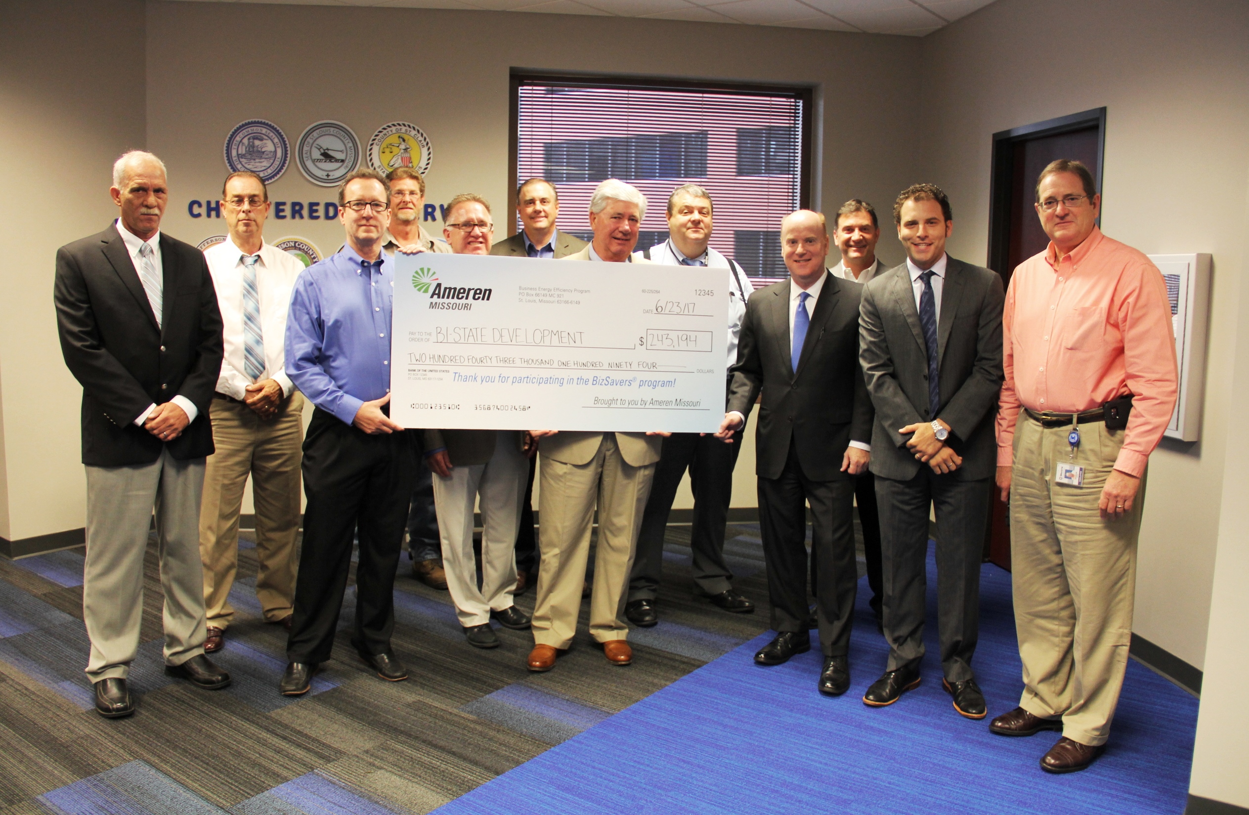 BiState Development Receives 243,000 Incentive from Ameren Missouri BSD