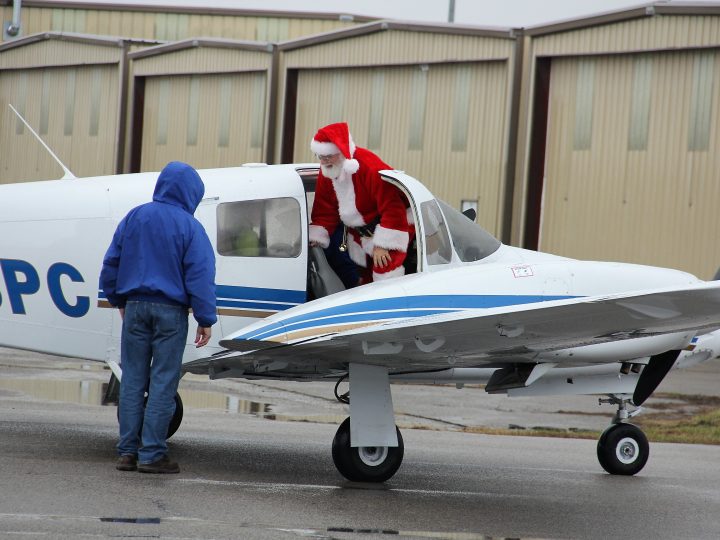 Santa Brings Holiday Cheer to St. Louis Downtown Airport