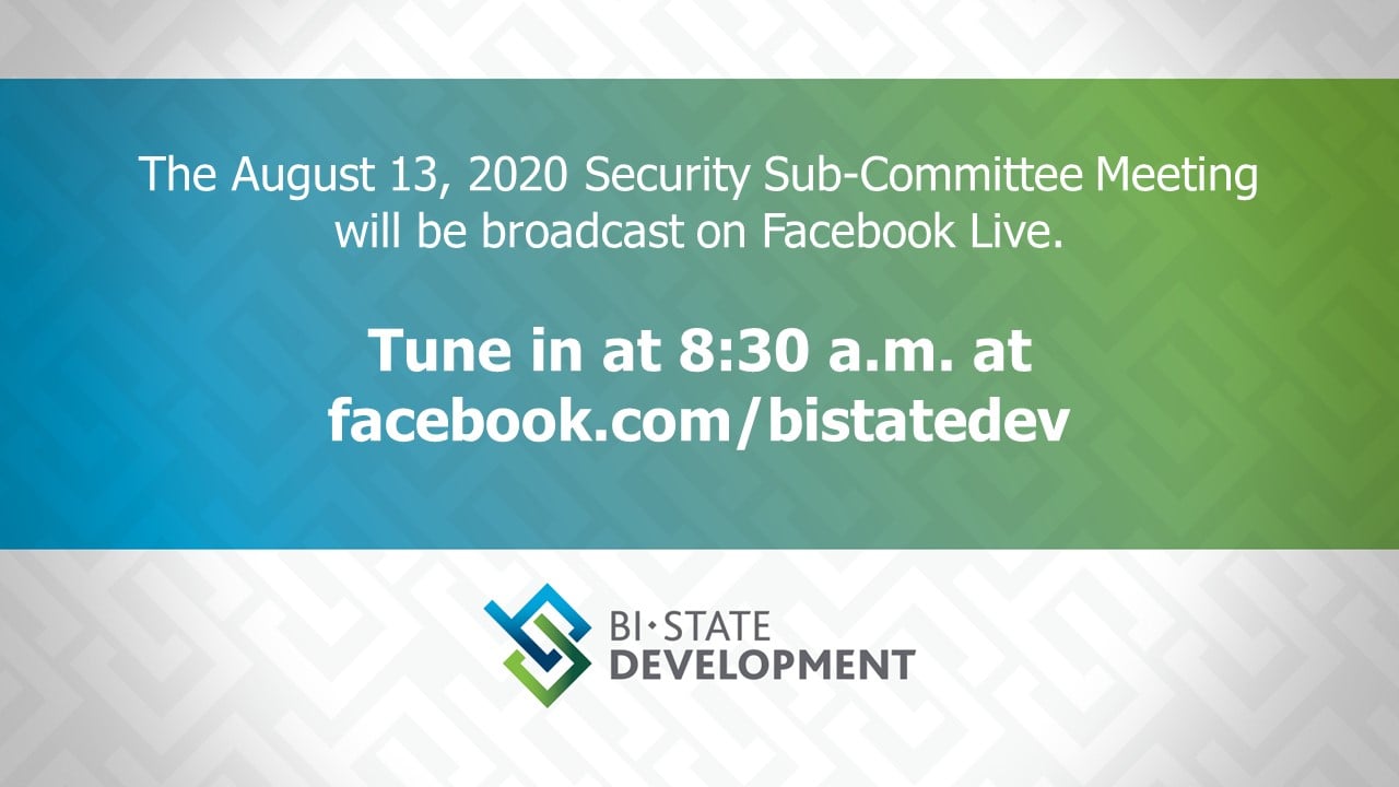 Graphic states August 13 committee meeting will be virtual on Facebook Live