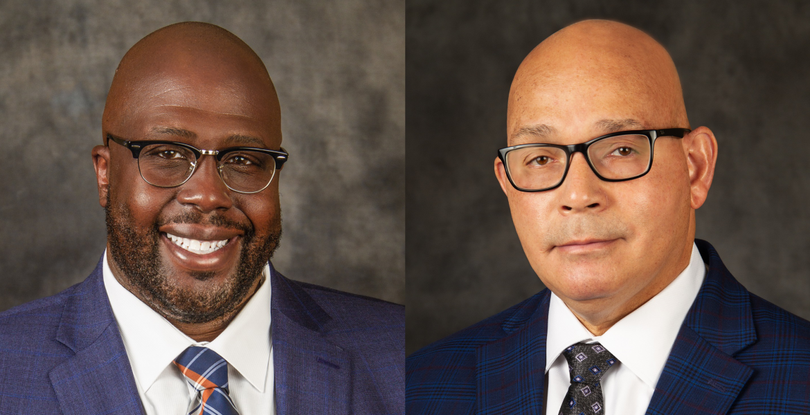 Headshots of Melvin Barkley as Assistant General Manager of MetroBus Operations, and Bertram De Sha as Director of MetroBus Service Performance