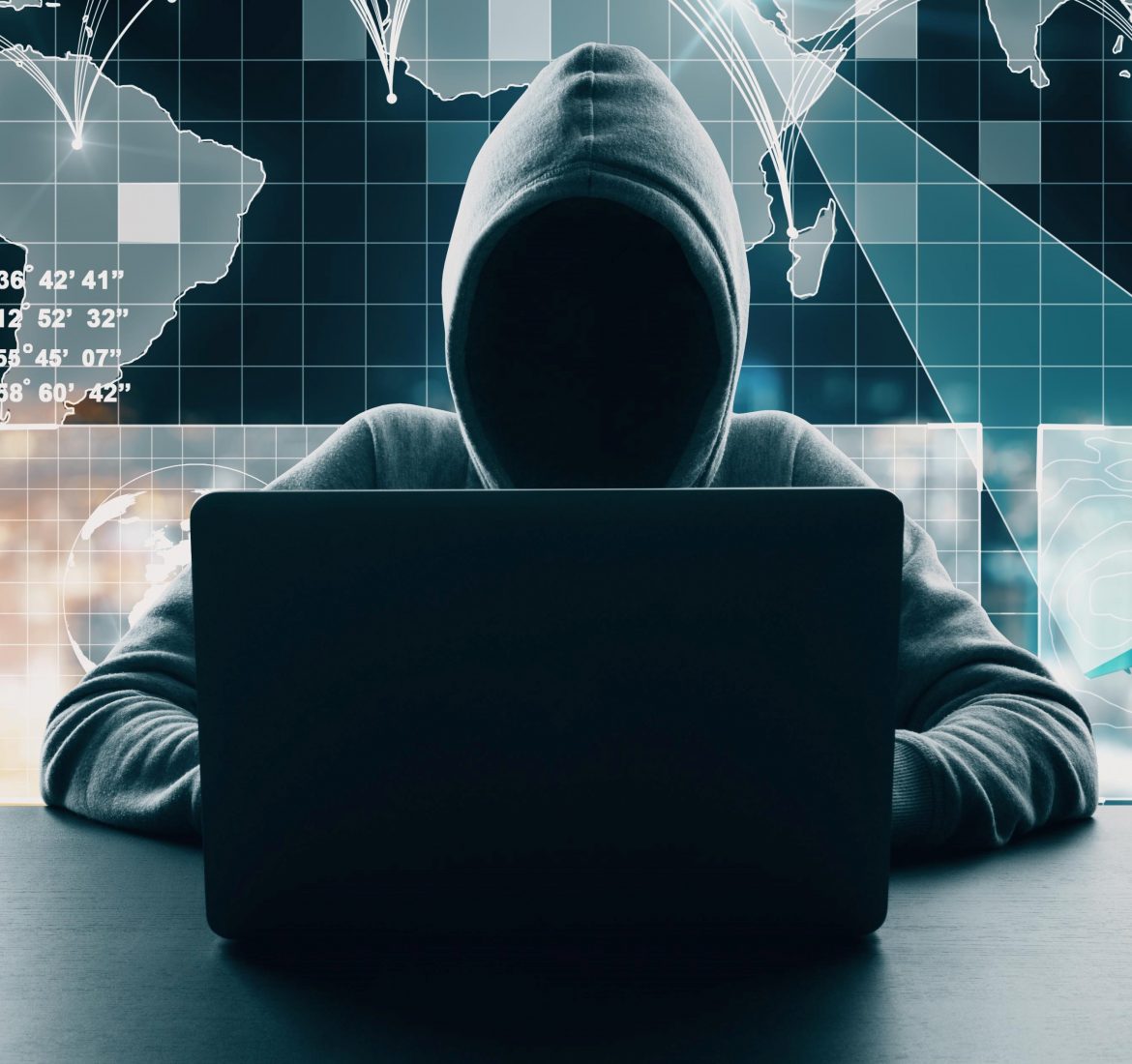 Stock photo of a hacker