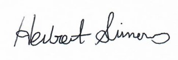 Signature of Herbert Simmons, Board Chair