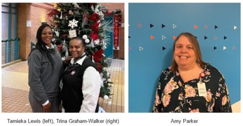 Photos of Transit Service Manager Tamieka Lewis, Transit Service Manager Trina Graham-Walker and ADA Coordinator Amy Parker