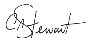 Signature of Charles Stewart, Chief Operating Officer of Metro Transit